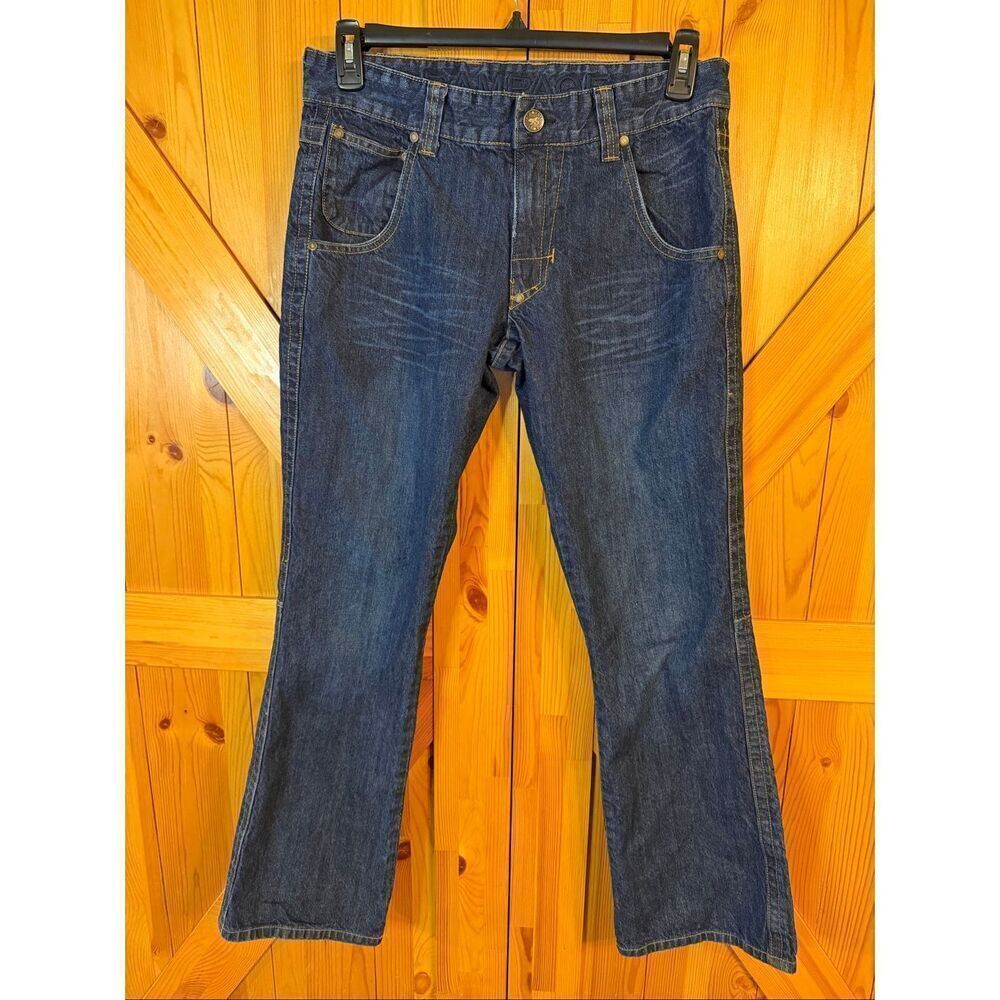 Rampage Jeans Dark Wash Distressed Size 32 (6433)